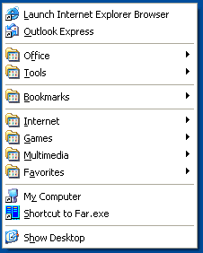 Hotkey test showing instant application launch using keyboard shortcut in Windows